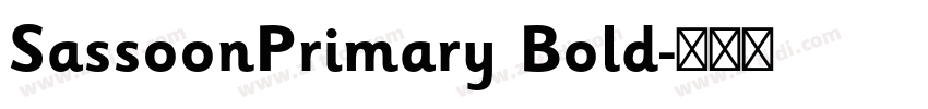 SassoonPrimary Bold字体转换